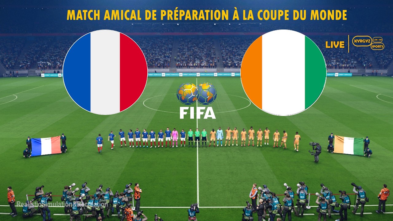 FRANCE vs CÔTE-DIVOIRE | Match d'avant-Coupe du Monde 2026 | Simulation et pronostic complets PES 21