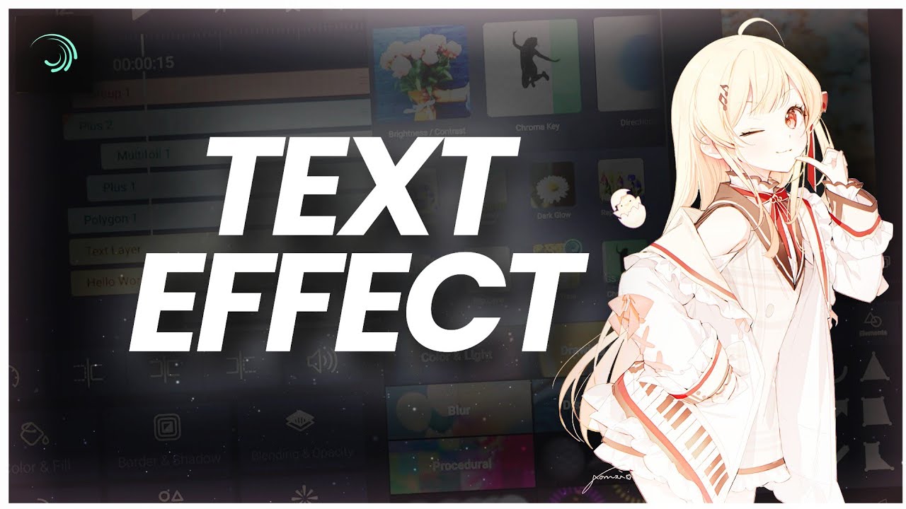 Text effect alight motion - Tutorial AMV - YouTube