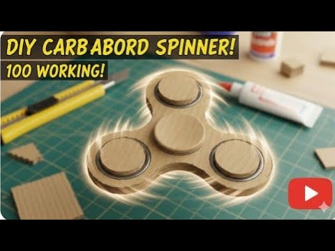 DIY spinner making with cardboard 💯 working - YouTube
