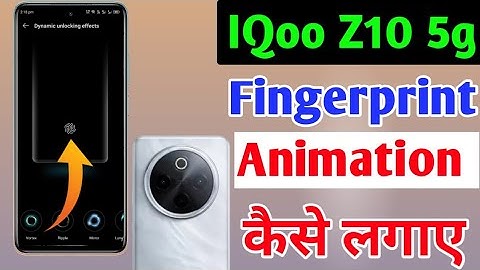 Iqoo z10 5g me fingerprint animation chane kaise kare /Iqoo z10 animation change