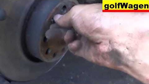 How to change front brake pads, front brake disc on Skoda Octavia II /Skoda Octavia 2 fl/