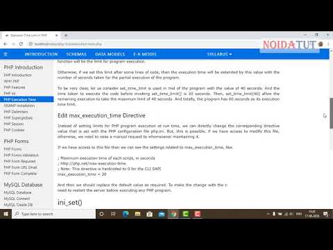 Execution Tim in PHP