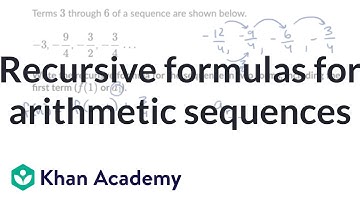 Recursive formula for arithmetic sequence | Precalculus | Khan Academy