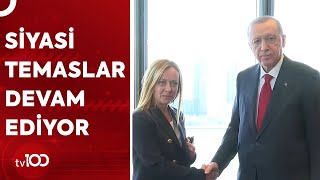 Hurbaşkanı Erdoğan, İtalya Başbakanı Meloni Ile Görüştü Tv100 Haber