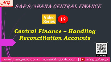 SAP Central Finance - Handling Reconciliation Accounts - FAQs