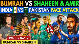 JASPRIT BUMRAH VS SHAHEEN AFRIDI | India vs Pakistan Bowling Comparison | Pakistani Reaction