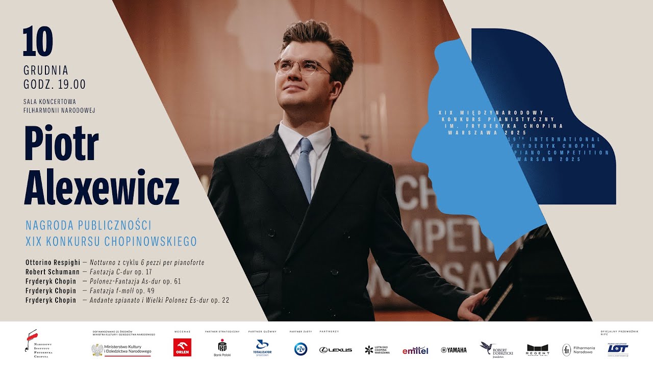 Piotr Alexewicz – Concert of a Chopin Competition Laureate and Audience Award Winner.