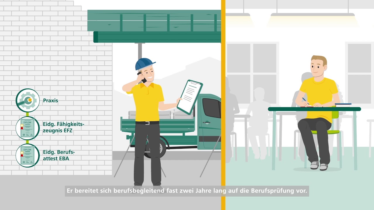 Chancen der Berufslehre: Dominiks Weg vom Baupraktiker zum Baustellen-Manager