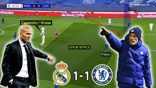 The Tactical Battle of Tuchel and Zidane | Real Madrid vs Chelsea 1-1 | Tactical Analysis by Nouman