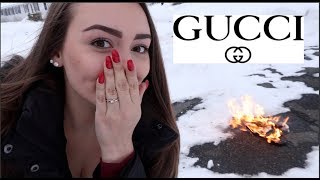BURNING GUCCI FLIP FLOPS PRANK *Freaks Out*