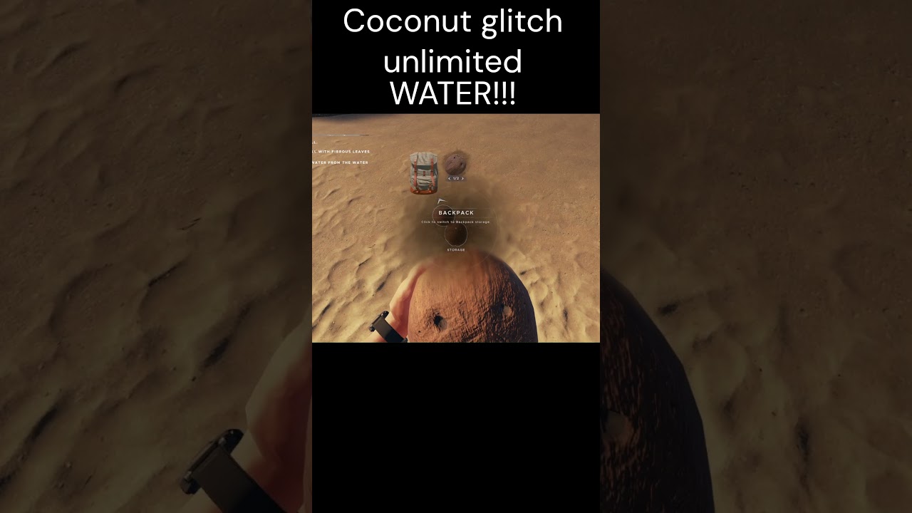 Unlimited water coconut glitch 