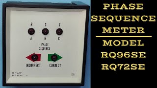 Phase Sequence Meter | Sequency Meter | RQ96SE | RQ72SE | Phase Failure Meter |