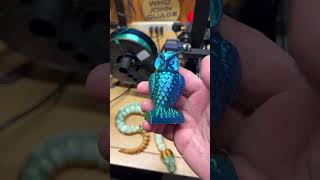 Articulating Ball Python in blue/green #3dprinting #snake #3dprint #python #ballpython