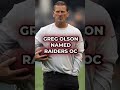 BREAKING: Raiders Name Greg Olson As Interim Offensive Coordinator! #raiders #nfl #shorts