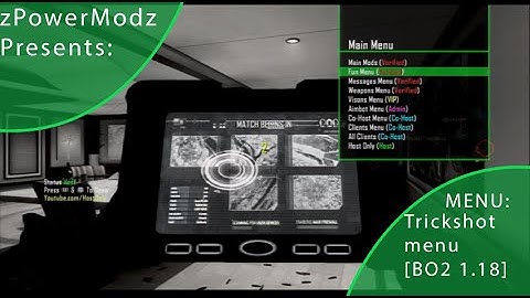 {BO2/1.18} Trickshot modmenu (.gsc) + download!