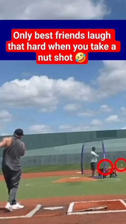 He Hit A Baseball Into Another Baseball That Hit Him In The Groin 🤔 - YouTube