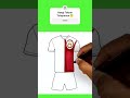 Galatasaray Forması Resmi Çizimi Ve Boyama Videosu #galatasaray #gs #football #futbol #drawing #art