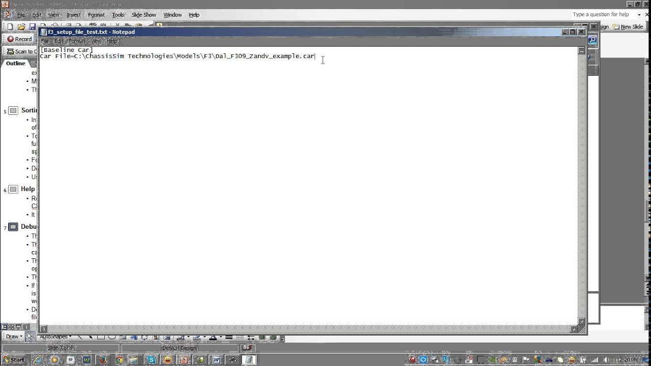 Dan's Vehicle Dynamics Corner - ChassisSim Scripting