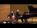 Capture de la vidéo Johannes Brahms: Cello Sonata Nº 1 Op. 38 (1865) Julian Schwarz & Alessandro Deljavan Cmsfw 10-22-22