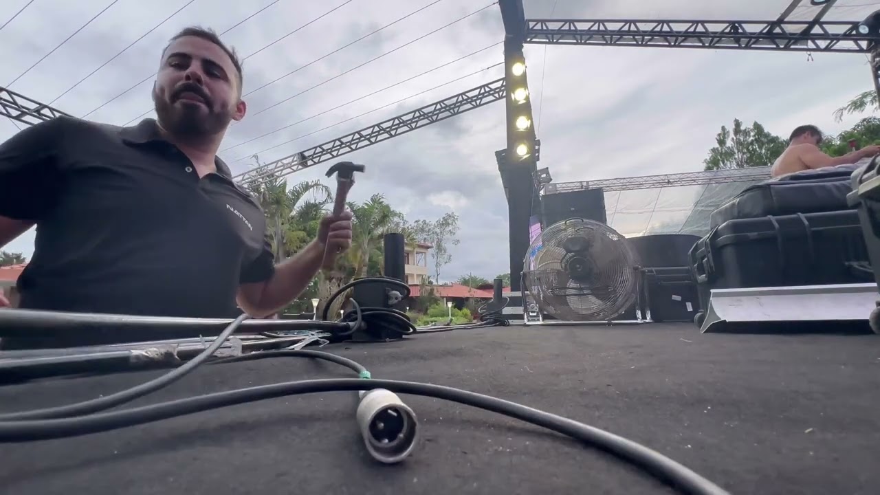 Montando o co2 para o show de @nattan Teresina-PI