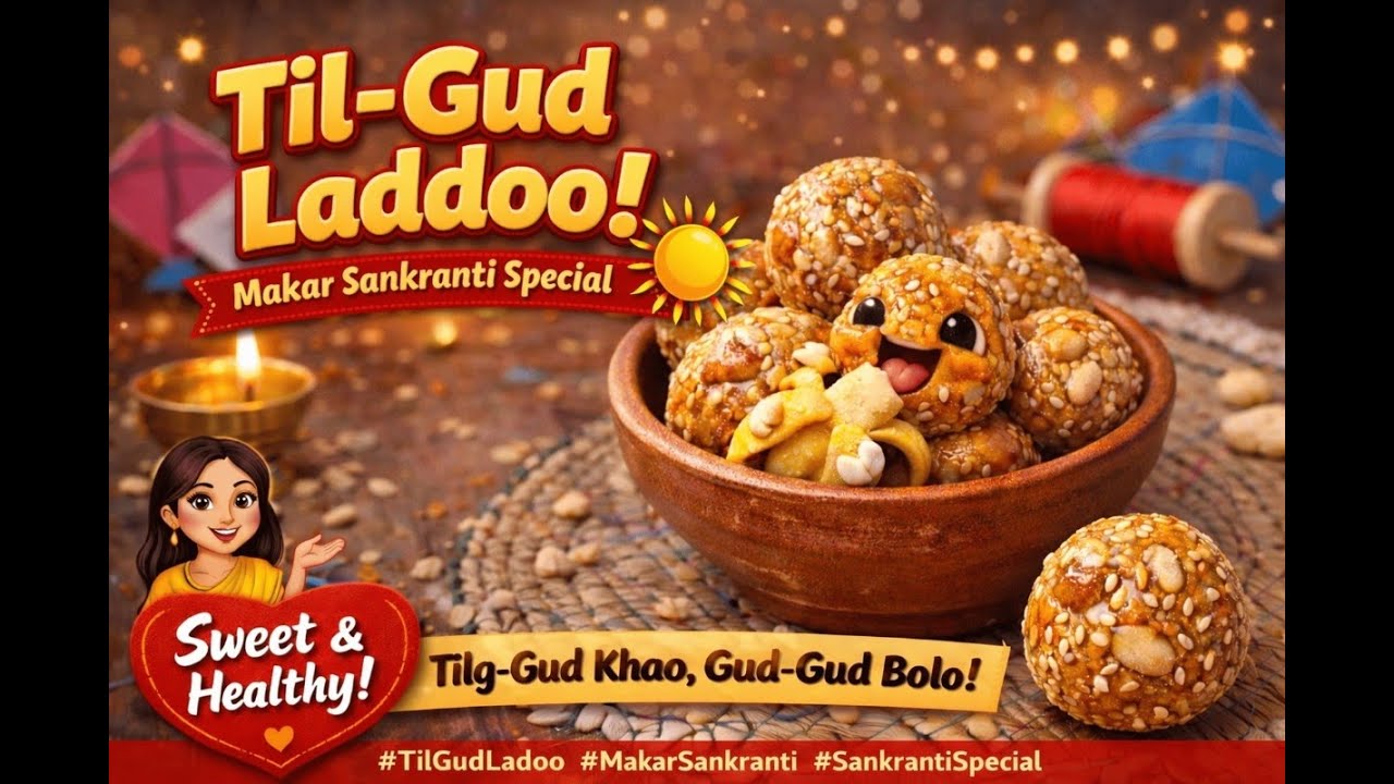 Til Gud Ladoo Recipe | Makar Sankranti Special Sweet | Traditional Indian Winter Sweet