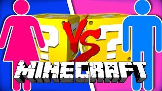Minecraft: BOY VS GIRLS LUCKY BLOCK CHALLENGE | MINI-GAME CHALLENGE!!
