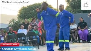 umkumbi ka Noah . Amadoda Anyakazisa Umuzi preaching at RCCI Matsulu soul winning Revival Day 2