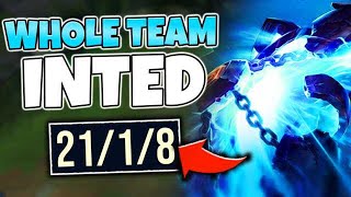 THIS IS WHAT TRY HARD MODE LOOKS LIKE | 4 INTING TEAMMATES IN HIGH ELO - League of Legends