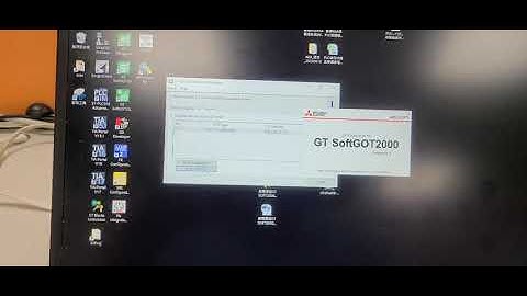 筆電透過GT SoftGOT2000監控GOT人機(GT SoftGOT2000 Commander)(Laptop monitors GOT through GT SoftGOT2000 )