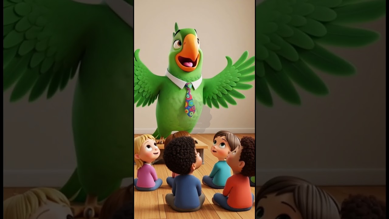 Parrot Ki Naseehat 🦜 |Habits | Discipline for Kids | Good Habits #kidshacks #lifehack #diyforkids