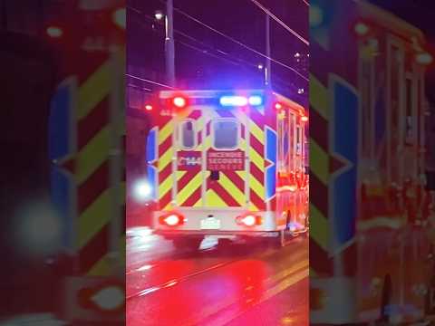 Ambulance responding in
