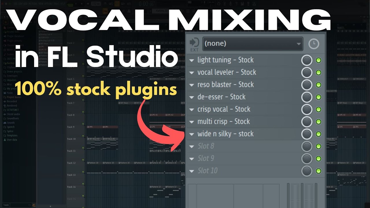 How to mix Vocals with stock plugins in FL Studio - YouTube