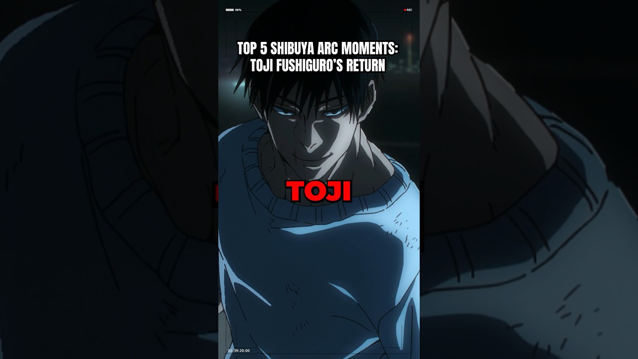 Top 5 Moments In Jujutsu Kaisen Shibuya Arc: Toji Fushiguro’s Return. #anime  #jujutsukaisen
