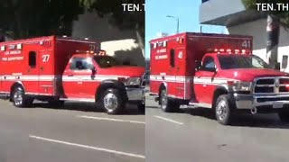 LAFD RESCUE 613 | 76 | 41 | 27  RESPONDING