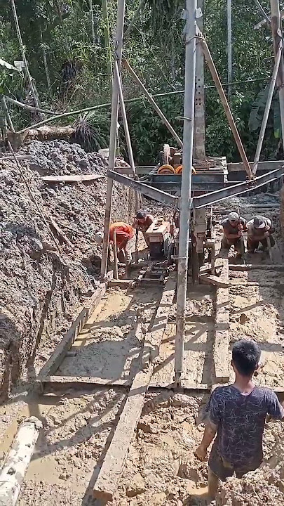 cara menggeser rangka bore pile tanpa bongkar #short