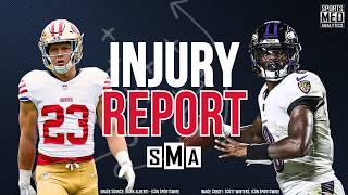 Week 8 Fantasy Football Injury Report: Christian McCaffrey, Lamar Jackson, Jaylen Waddle + More