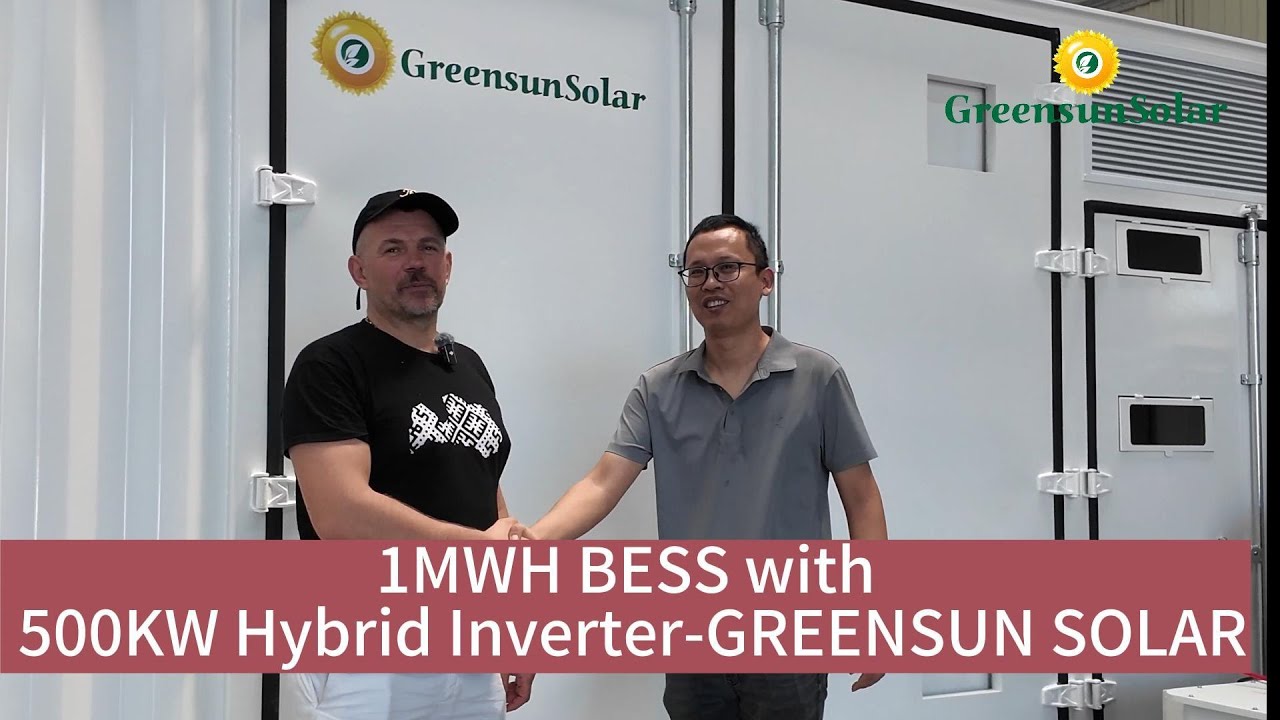 20ft Container 1MWH Lithium Battery Storage System with 500KW Hybrid Inverters