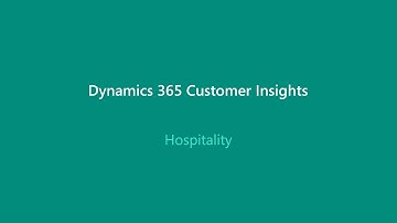 Dynamics 365 Customer Insights Power App Pocket Demo (Hospitality)