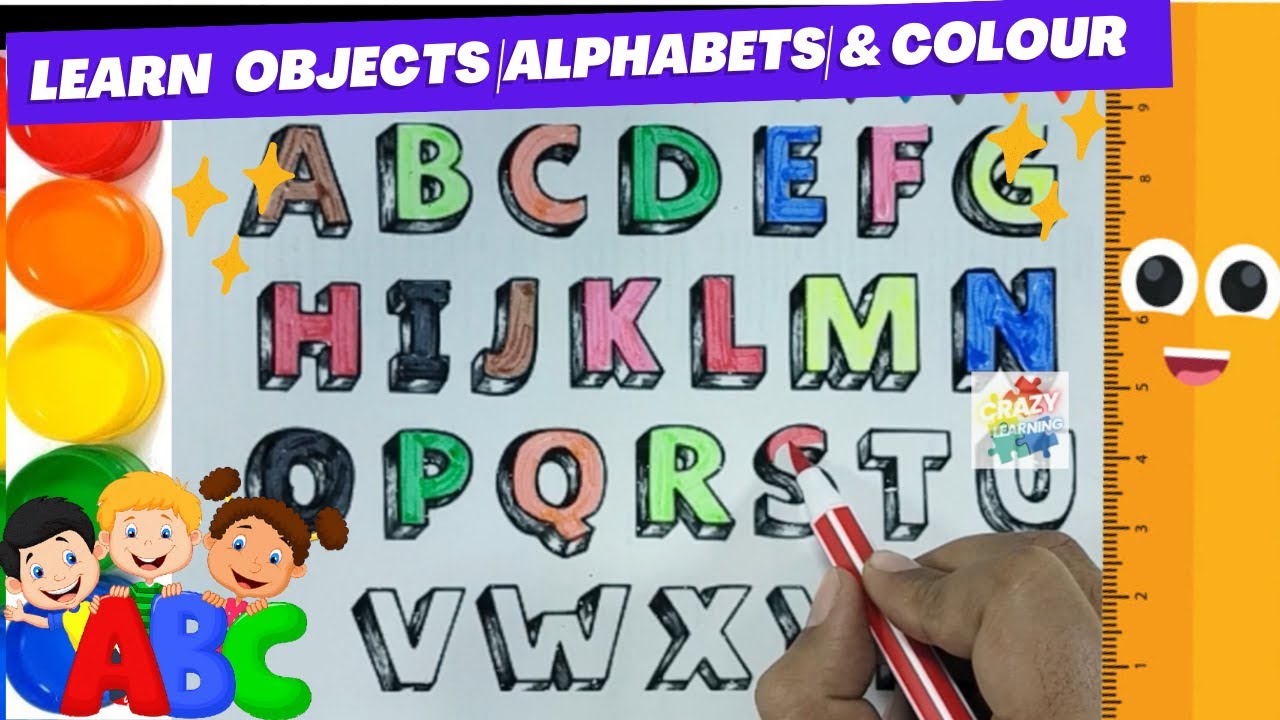 Learn Alphabets ABC From A TO Z with fun Alphabet learning for kids ...