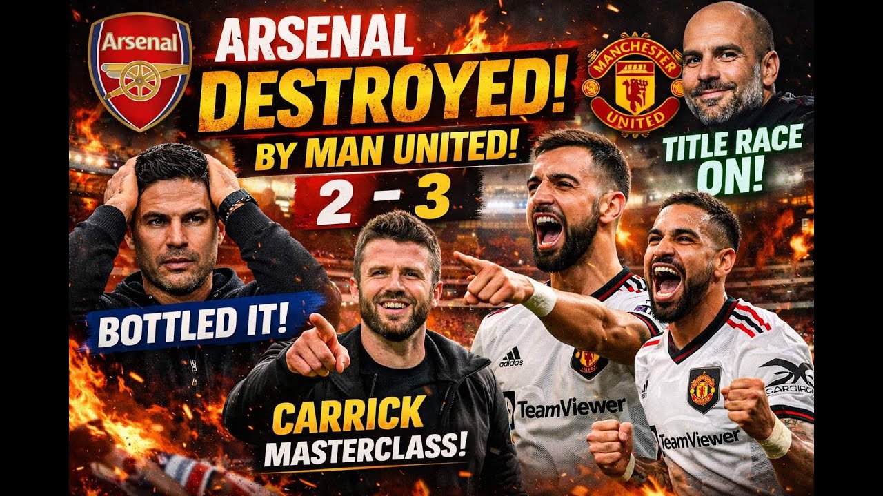 ARSENAL BOTTLED IT? 😱 Man Utd Stun Emirates! | Arsenal 2-3 Man Utd Analysis.