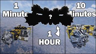 Building a MINING SHIP in 1 Minute, 10 Minutes, and 1 Hour! - Space Engineers 2 Build Challenge