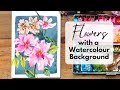 Paint a Background for your Loose Watercolour Florals