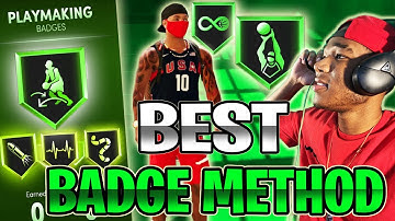 THE 100% FASTEST SHOOTING AND PLAYMAKING BADGE METHOD IN NBA 2K21 NEXT GEN! GET A BADGE EVERY GAME🥶
