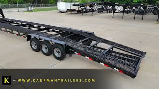 14.8K GVWR 43' Three Car-Two Truck Gooseneck Trailer | Kaufman Trailers | Fly Around Gooseneck Trailer News