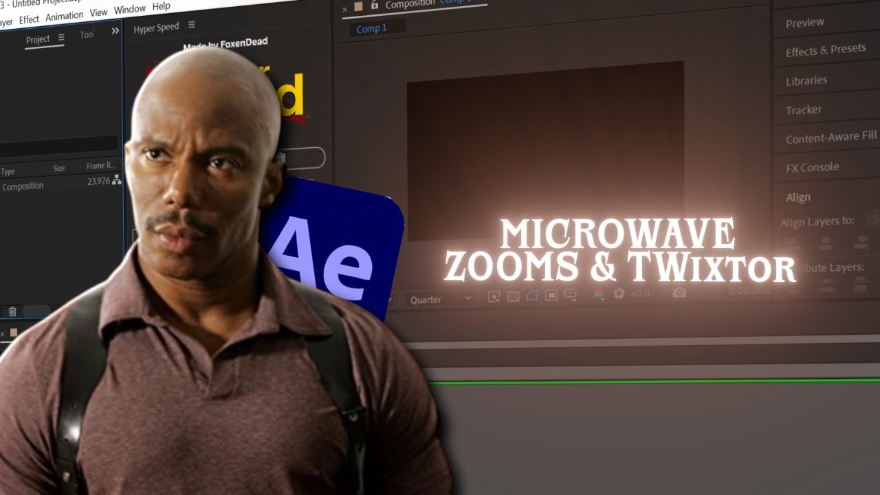 How to make Microwave Zooms & Twixtor in After Effects | After Effects Tutorial