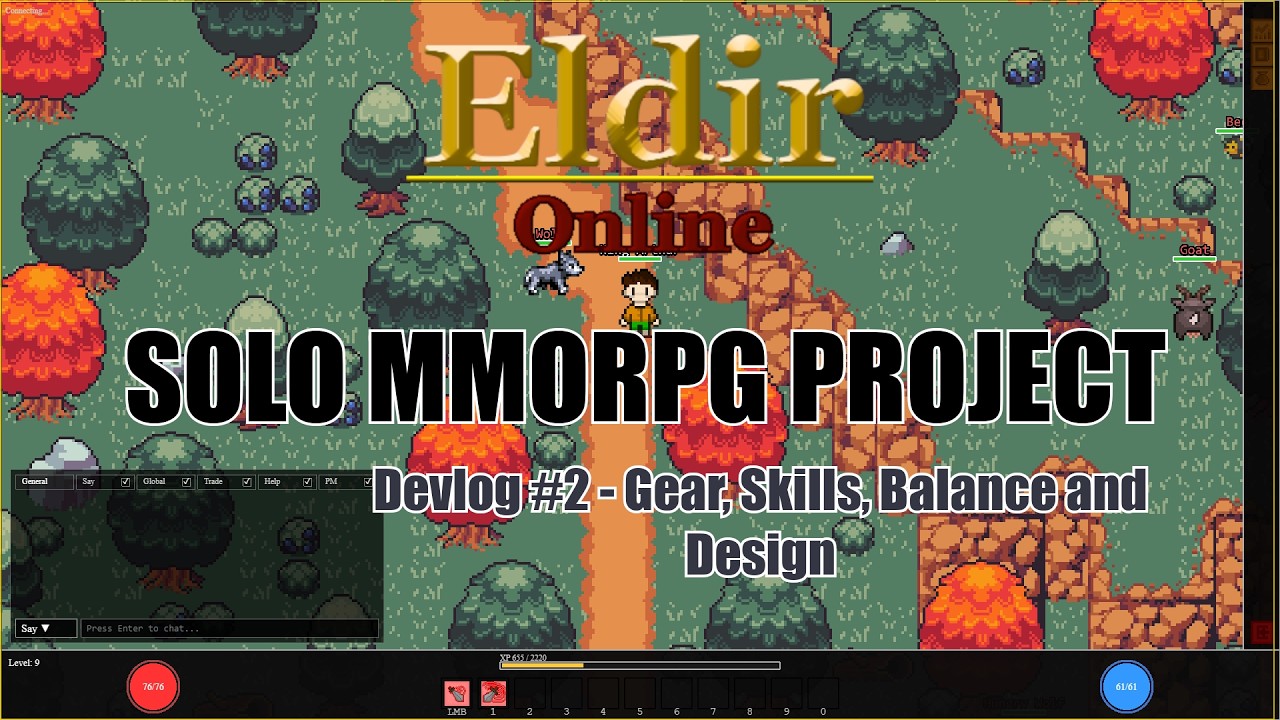 Eldir Online Devlog #2 - Gear, Skills, Balance and Design - YouTube