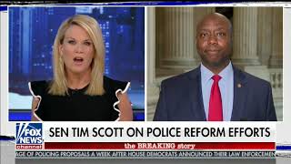 Senator Tim Scott Joins Fox's Martha MacCallum to Discuss JUSTICE Act