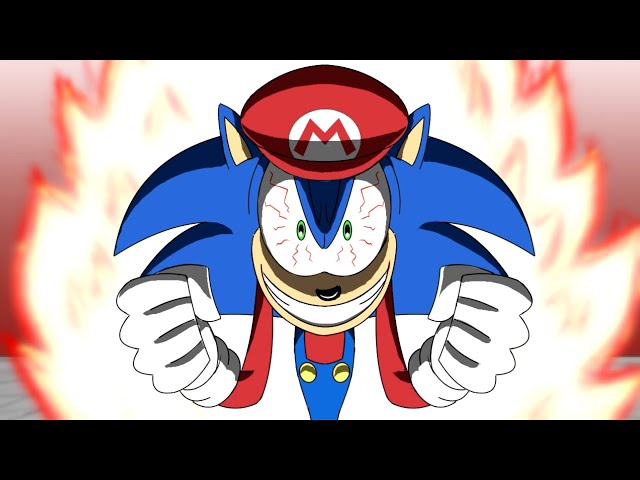 Sonic the Hedgehog in Super Mario Kart Animation - GAME SHENANIGANS! 🔵💨🏆 class=