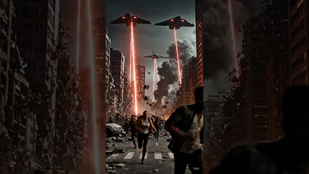 Humans vs Aliens ⚔️ Epic AI Battle Scene | Cinematic AI Action Video... 