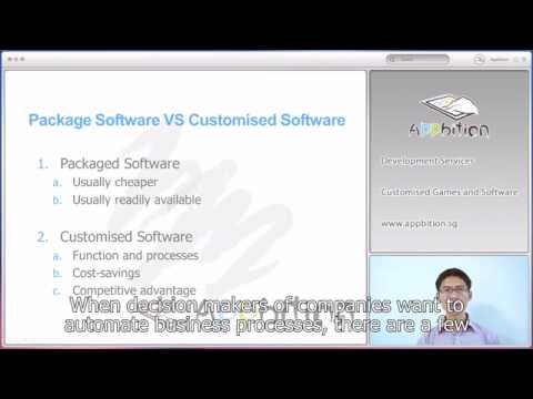 Packaged Software VS Customised Software